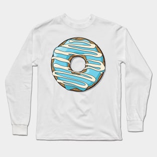Blue Donut, Doughnut, Icing, Frosting, Glaze Long Sleeve T-Shirt